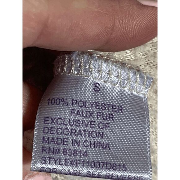 Te Verde Women's Fleece Pullover Jacket Quarter Zip Mock Neck Brown Small - Picture 5 of 6